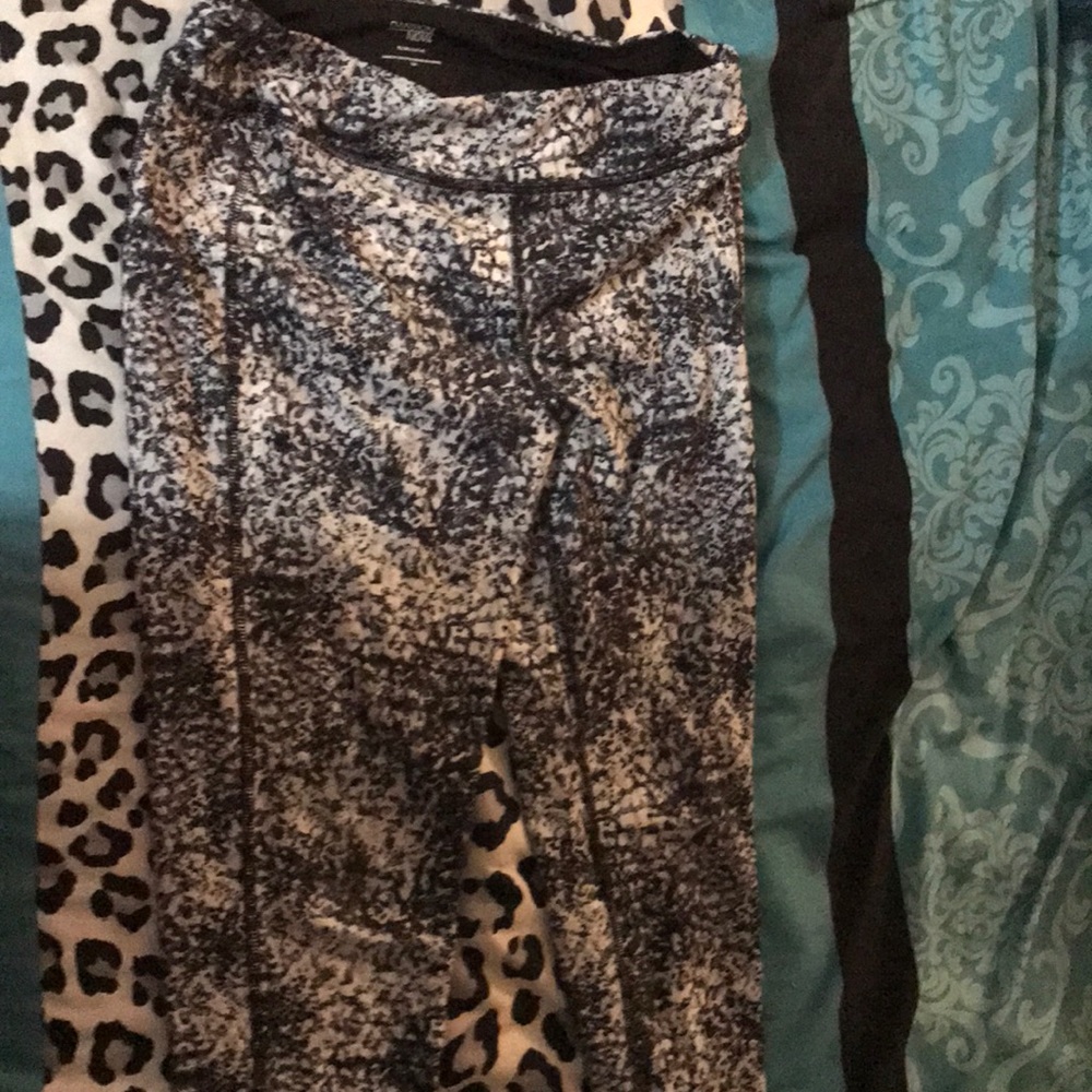 Black and white camouflage pants